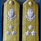 CP Brand NEW US COAST GUARD Shoulder Boards VICE ADMIRAL 3 Stars Rank, By COLUMBIA PRODUCTS