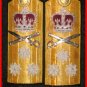 NEW UK RN NAVY HARD Shoulder Boards VICE ADMIRAL 3 Star