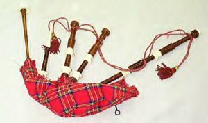 NEW IMPORTED FULL SIZE NATURAL ROSEWOOD BAGPIPES