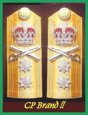 NEW UK NAVY HARD Shoulder Boards REAR ADMIRAL 2 Stars