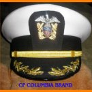 US NAVY COMMANDER CAPTAIN WHT HAT CAP NEW Size 57