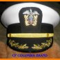 US NAVY COMMANDER CAPTAIN WHT HAT CAP NEW ALL Sizes