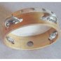 NEW Church TAMBOURINES Set Of 2 CP Single Row Goat Skin