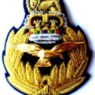 ROYAL AIR FORCE HAT CAP COMMODORE Bullion Badge QUEEN ROYAL AIR FORCE HAT CAP COMMODORE Bullion Badge QUEEN