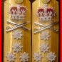 NEW UK ROYAL NAVY HARD Shoulder Boards ADMIRAL 4 Stars