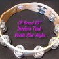 CP TAMBOURINES New Double Row Jingles HEADLESS 10" Size