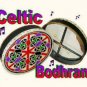 CP Brand New Bodhran Size 16" Hand Carved Natural Brown