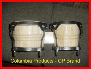 CP COLUMBIA Bongo Drums Brand New Latin Percussion Low Price LG