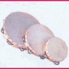 NEW Church TAMBOURINES Set Of 3 Single Row Goat Skins