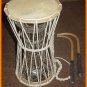 New CP Brand Talking Drum-9 1/2" Head 16" Tall Embossed