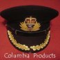 ROYAL NAVY OFFICERS BLACK HAT CAP CAPTAIN NEW Size 55