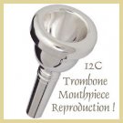 Trombone Mouth Piece Silver Color COLUMBIA Brand 12C
