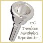 Trombone Mouth Piece Silver Color COLUMBIA Brand 12C