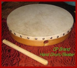 HAND DRUM CP Brand New 10" Size With Beater - Free Ship