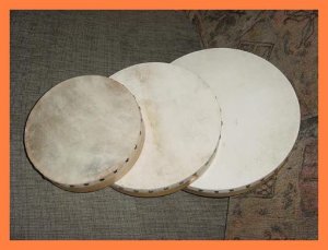 CP HAND DRUMS Brand New Set Of Three (3) With 3 Beaters