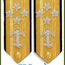 NEW US NAVY HARD Shoulder Boards ADMIRAL 4 Stars (CP)