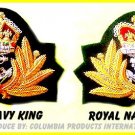 2 ROYAL NAVY OFFICER CAP HAT CAPT.KING QUEEN BADGES NEW 2 ROYAL NAVY OFFICER CAP HAT CAPT.KING QUEEN BADGES NEW