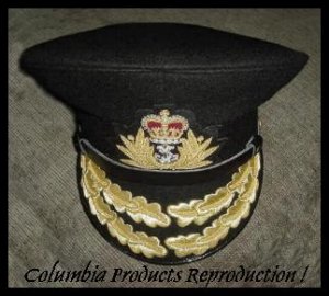 ROYAL NAVY ADMIRAL OFFICER BLACK HAT CAP NEW Size 59