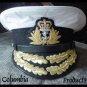 ROYAL NAVY ADMIRAL OFFICER BLACK HAT CAP NEW Size 59