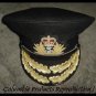 ROYAL NAVY ADMIRAL OFFICER BLACK HAT CAP NEW Size 59