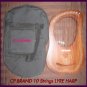 CP BRAND NEW 10 STRINGS LYRE HARP FREE CARRY BAG & SHIP