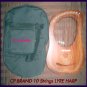 CP BRAND NEW 10 STRINGS LYRE HARP FREE CARRY BAG & SHIP