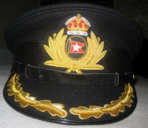 WHITE STAR LINE TITANIC CAPTAIN SMITH HAT NEW Size 59 BLACK