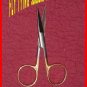 4.5" FEATHER CUTTING FLY TYING SCISSORS GOLD LOOPS F/SH