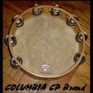 Church TAMBOURINES 10 Inches CP Brand New Double Row Jingles, Goat Skin Heads