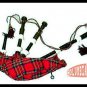 NEW CP BRAND IMPORTED FULL SIZE NATURAL ROSEWOOD BLACK BAGPIPES READY 2 PLAY SET