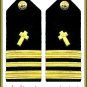 NEW US NAVY HARD Shoulder Boards LIEUTENT COMMANDER CHRISTIAN CHAPLAIN CP MADE