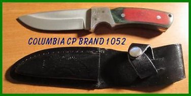 CP Brand Stainless Blade Hunting Knife New - USA FREE SHIP With Leather Holster