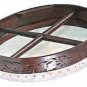CP Brand New Bodhran Size 16" Hand Carved Natural Brown Rosewood Free Beater