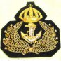 NEW HAND EMBROIDERED SWEDISH NAVY OFFICER HAT CAP BADGE FREE SHIP IN USA CP MADE