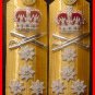 NEW UK ROYAL NAVY HARD SHOULDER BOARDS 4 STARS ADMIRAL RANK - Hi Quality CP Made