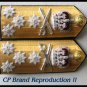 NEW UK ROYAL NAVY HARD SHOULDER BOARDS 4 STARS ADMIRAL RANK - Hi Quality CP Made