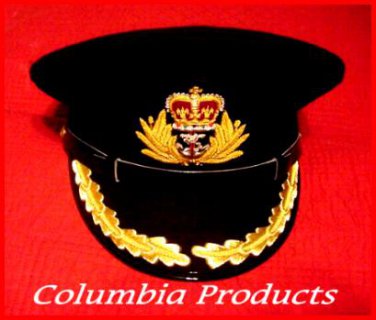 ROYAL NAVY OFFICERS BLACK HAT CAP CAPTAIN NEW Sizes 57, 58, 59, 60, 61, 62