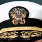 USA NAVY OFFICER METAL HAT CAP BADGE, CAPTAIN ADMIRAL HAT METAL BADGE - HI QUALITY - CP MADE