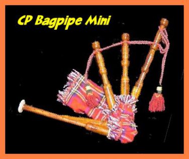MINI SCOTTISH TOY BAGPIPE CP BRAND NEW PLAYABLE WITH REEDS - CP BRAND