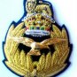 ROYAL AIR FORCE HAT CAP COMMODORE Bullion Badge KING CROWN - FREE SHIP IN USA