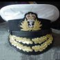 ROYAL NAVY ADMIRAL OFFICER WHITE HAT CAP NEW Size 57, 58, 59, 60, 61, 62 Sizes