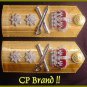 NEW UK NAVY HARD SHOULDER BOARDS 2 STARS REAR ADMIRAL RANK - HI QUALITY CP MADE