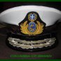 GREEK NAVY COMMANDER ADMIRAL RANK WHITE HAT CAP NEW Size 56, 57, 58, 59, 60, 61