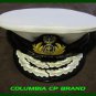 GREEK NAVY COMMANDER ADMIRAL RANK WHITE HAT CAP NEW Size 56, 57, 58, 59, 60, 61