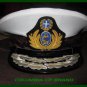 GREEK NAVY COMMANDER ADMIRAL RANK WHITE HAT CAP NEW Size 56, 57, 58, 59, 60, 61