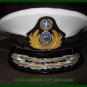 GREEK NAVY COMMANDER ADMIRAL RANK WHITE HAT CAP NEW Size 56, 57, 58, 59, 60, 61