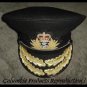 ROYAL NAVY ADMIRAL OFFICER BLACK HAT CAP NEW Size 57, 58, 59, 60, 61, 62 Sizes
