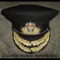 ROYAL NAVY ADMIRAL OFFICER BLACK HAT CAP NEW Size 57, 58, 59, 60, 61, 62 Sizes