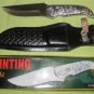 CP Brand New Stainless Blade & Handle Hunting Knife With Leather Sheath CP-1024