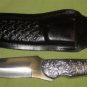 CP Brand New Stainless Blade & Handle Hunting Knife With Leather Sheath CP-1024